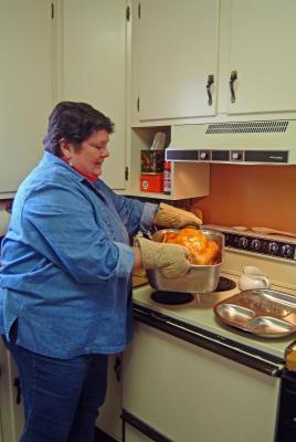 Liz and the Turkey.- Just out of the Oven