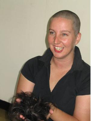 Shave for a Cure - Janelle gets bald!