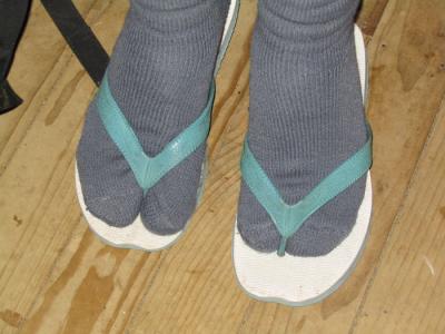 Seans foot binding hut shoes