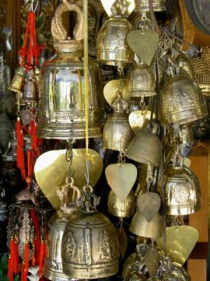 Sacred bells selling at Wat Phra That Doi Suthep