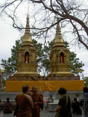 Two 'Chedi at Wat Prathat Doi Tung