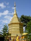 Square-based Chedi at Wat Phra That Doi Chom Thong