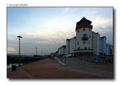 Fishermans village - Portishead - lighthouse style building copy.jpg