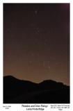 Pleiades and Orion Rising