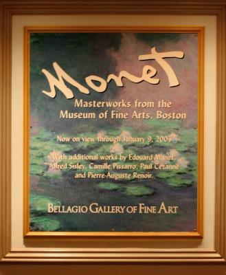 Monet Poster of Exhibit We Saw