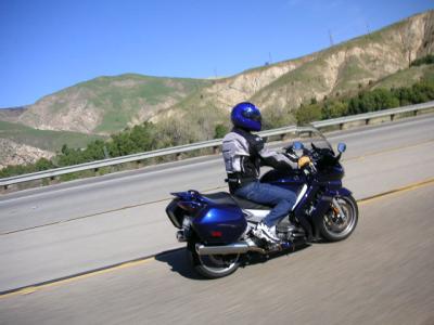 Roy on his FJR