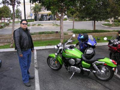 Larry with Scott's Kawasaki