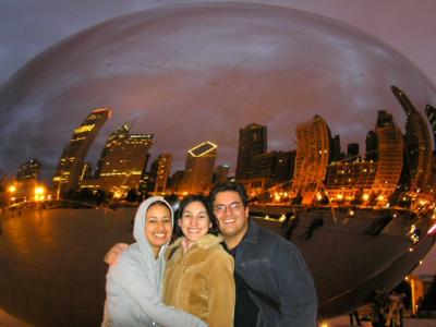 Con Andi en el Millenium Park de Chicago
