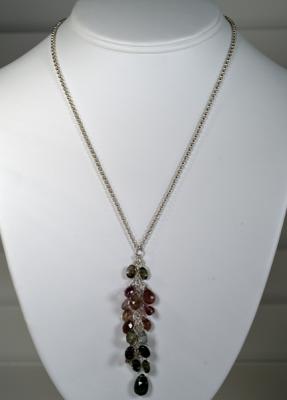 Tourmaline love - full necklace view