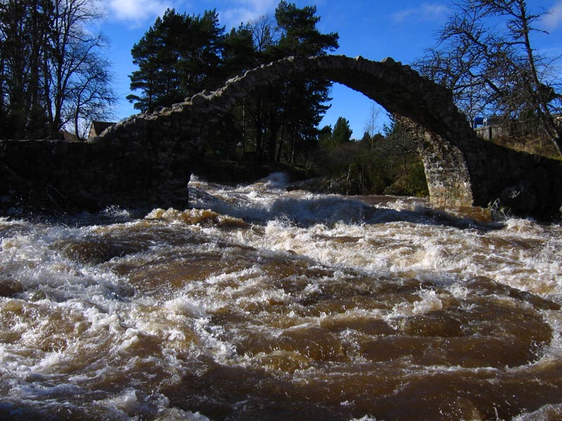 River Dulnain in Spate