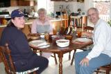 Karen, Mary, and Dale...ready to eat..!