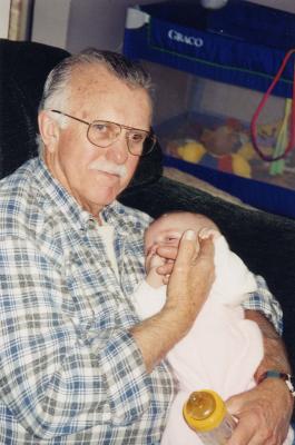 My dad and my neice - 2001