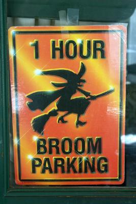 Broom Parking Sign