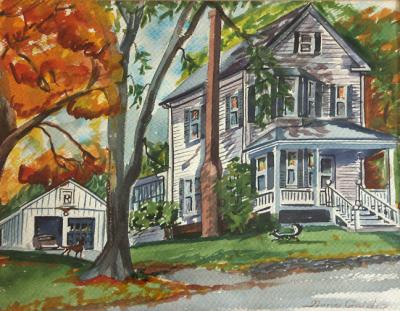 Watercolor by Marie Gaidis, 1977