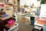 Stamping and Bookmaking Workspace with Annie