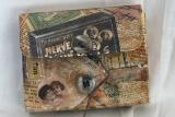 Collaged and Embossed ATC Box
