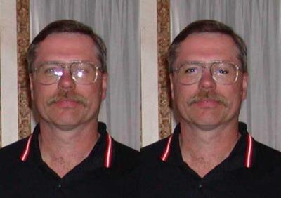 Remove glare from glasses
