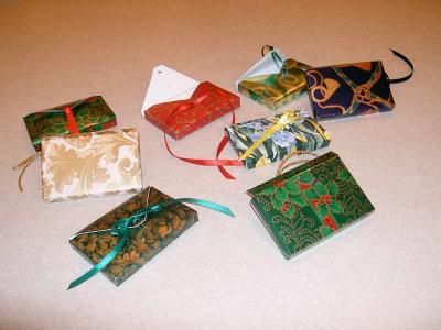 Christmas Boxes with various closures