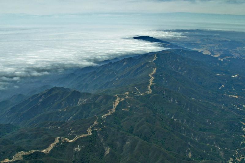 Marine layer, California coast