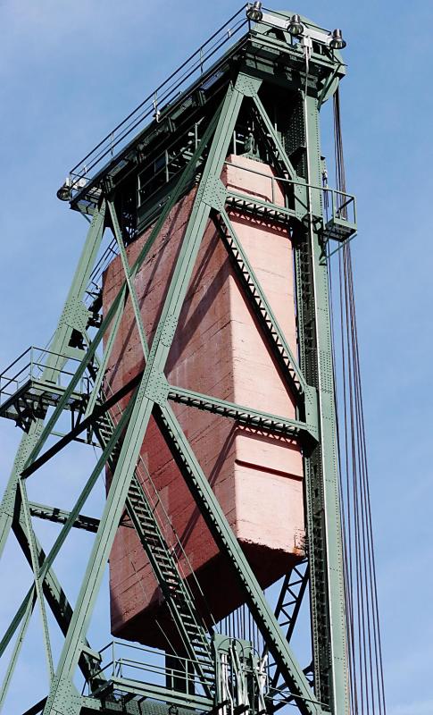 Counterweight mechanism of the draw bridge