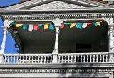 Balcony and bunting