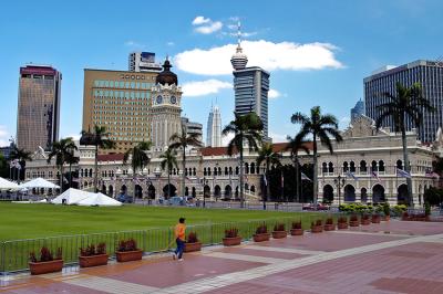In the foreground is the Sultan Abdul Samad Building, (Arabian architecture) that houses the Supreme Court.