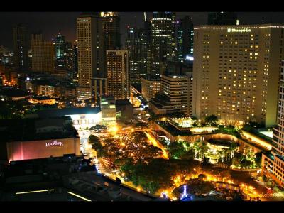 Wider view of Makati center