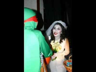 ...but gives candy afterwards