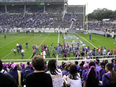 Kids run field