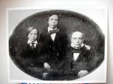 Photo of daguerreotype of Daguerreotype of The Barons son Henry (1796-1860) and his sons James (left) and William