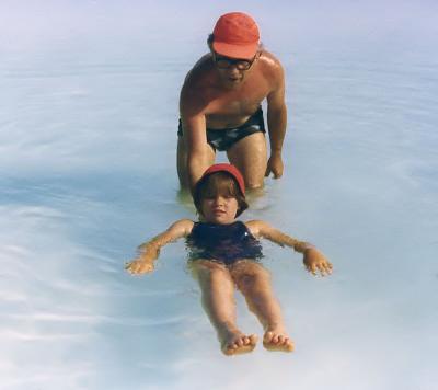 First swimming lesson