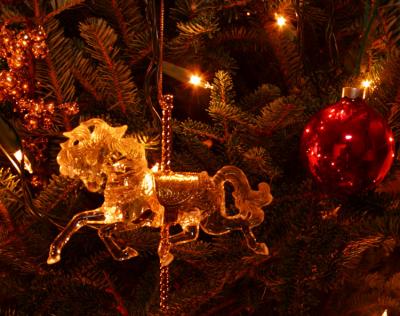 A Christmas Tree Horse