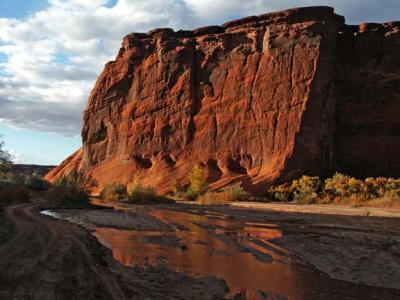 Rock Wall and Melted Gold, Canyon de Chelly