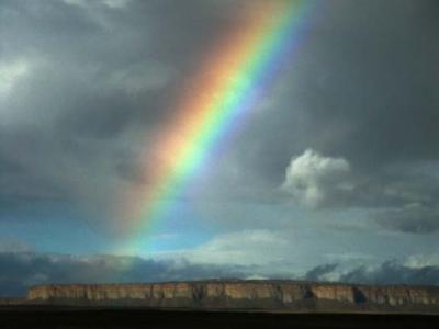 Rainbow over Mesa Verde