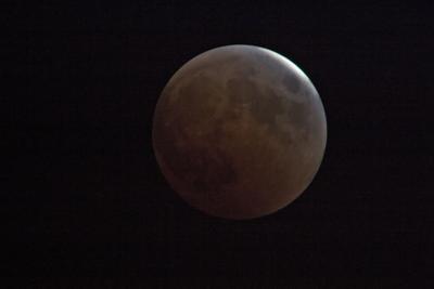 Eclipse of Moon using 10D and Nikon 4500