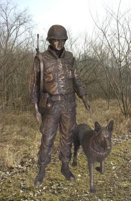 Wildlife Prairie Park War Dog Memorial Concept Image