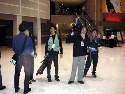 Japanese film crew