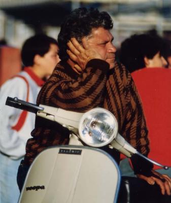 Man On Vespa Sicily