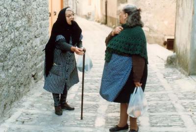 Old Ladies Talking Sicily