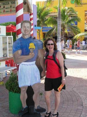 Frances and friend in Cozumel.JPG