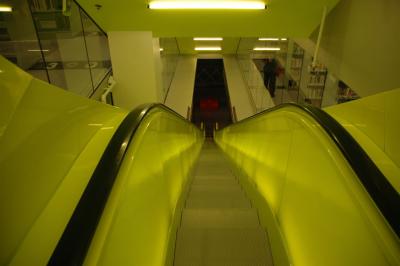 Looking Down Escalator