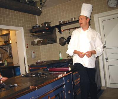 Chef Bellet discussing spices