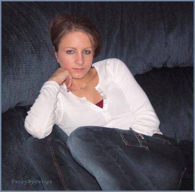 Sandi on the couch