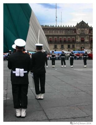 Mexico City: Lowering the flag 2