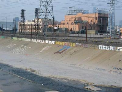 graffiti and the river.JPG