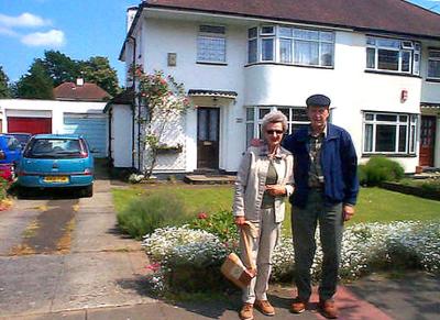 Mom and Peter in Kent, photo by Homeowner