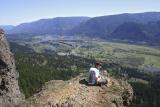 carl perched above the gorge