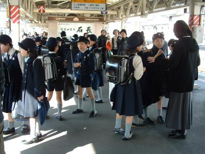 Japanese School Children in Uniform