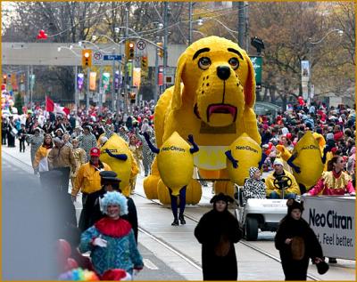 100th Santa Claus Parade in Toronto
