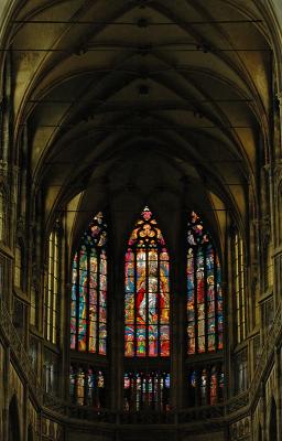 A very dark St. Vitus Cathedral
